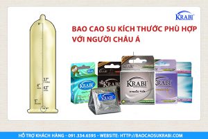 Bao cao su Krabi có kích thước ôm sát "cậu nhỏ" Việt.